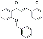 1-[2-(BENZYLOXY)PHENYL]-3-(2-CHLOROPHENYL)PROP-2-EN-1-ONE Struktur