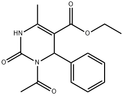 ETHYL 3-ACETYL-6-METHYL-2-OXO-4-PHENYL-1,2,3,4-TETRAHYDRO-5-PYRIMIDINECARBOXYLATE Struktur