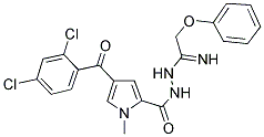 4-(2,4-DICHLOROBENZOYL)-1-METHYL-N'-(2-PHENOXYETHANIMIDOYL)-1H-PYRROLE-2-CARBOHYDRAZIDE Struktur