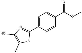 METHYL 4-(4-HYDROXY-5-METHYL-1,3-THIAZOL-2-YL)BENZENECARBOXYLATE Struktur