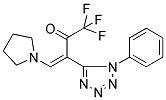 1,1,1-TRIFLUORO-3-(1-PHENYL-1H-1,2,3,4-TETRAAZOL-5-YL)-4-TETRAHYDRO-1H-PYRROL-1-YLBUT-3-EN-2-ONE Struktur