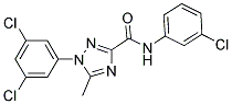 N-(3-CHLOROPHENYL)-1-(3,5-DICHLOROPHENYL)-5-METHYL-1H-1,2,4-TRIAZOLE-3-CARBOXAMIDE Struktur