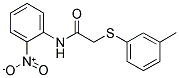 2-[(3-METHYLPHENYL)SULFANYL]-N-(2-NITROPHENYL)ACETAMIDE Struktur