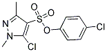 4-CHLOROPHENYL 5-CHLORO-1,3-DIMETHYL-1H-PYRAZOLE-4-SULFONATE Struktur