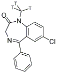 DIAZEPAM, [METHYL-3H] Struktur