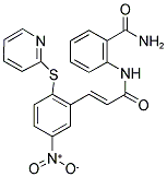 2-(3-(5-NITRO-2-(2-PYRIDYLTHIO)PHENYL)PROP-2-ENOYLAMINO)BENZAMIDE Structure