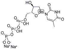 THYMIDINE 5'-TRIPHOSPHATE, DISODIUM SALT, [ALPHA-32P] Struktur