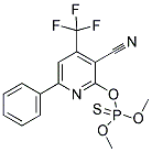 2-[(DIMETHOXYPHOSPHOROTHIOYL)OXY]-6-PHENYL-4-(TRIFLUOROMETHYL)NICOTINONITRILE Struktur