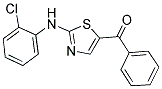 [2-(2-CHLOROANILINO)-1,3-THIAZOL-5-YL](PHENYL)METHANONE Struktur