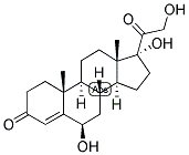 4-PREGNEN-6-BETA, 17,21-TRIOL-3,20-DIONE Struktur