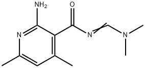 2-AMINO-N-[(DIMETHYLAMINO)METHYLENE]-4,6-DIMETHYLNICOTINAMIDE Struktur