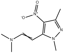 2-(1,3-DIMETHYL-4-NITRO-1H-PYRAZOL-5-YL)-N,N-DIMETHYL-1-ETHYLENAMINE Struktur