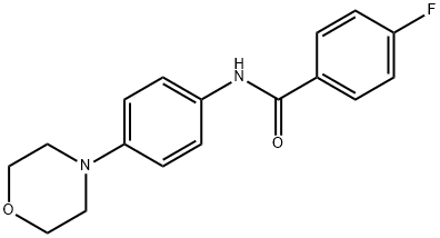 4-FLUORO-N-(4-MORPHOLINOPHENYL)BENZENECARBOXAMIDE Struktur