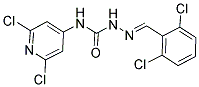 N1-(2,6-DICHLORO-4-PYRIDYL)-2-(2,6-DICHLOROBENZYLIDENE)HYDRAZINE-1-CARBOXAMIDE Struktur