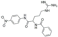 BENZOYL-DL-ARG-P-NITROANILIDE Struktur