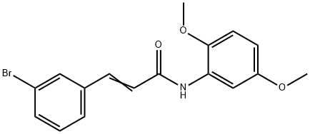 3-(3-BROMOPHENYL)-N-(2,5-DIMETHOXYPHENYL)ACRYLAMIDE Struktur