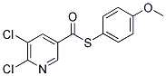 4-METHOXYPHENYL 5,6-DICHLOROPYRIDINE-3-CARBOTHIOATE Struktur