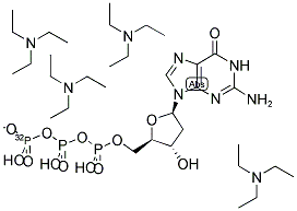 DEOXYGUANOSINE 5'-TRIPHOSPHATE, [GAMMA-32P] TETRA-TRIETHYLAMMONIUM SALT Struktur