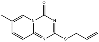 2-(ALLYLSULFANYL)-7-METHYL-4H-PYRIDO[1,2-A][1,3,5]TRIAZIN-4-ONE Struktur