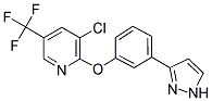 3-CHLORO-2-[3-(1H-PYRAZOL-3-YL)PHENOXY]-5-(TRIFLUOROMETHYL)PYRIDINE Struktur