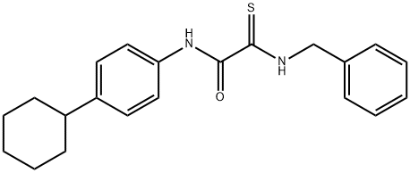 2-(BENZYLAMINO)-N-(4-CYCLOHEXYLPHENYL)-2-THIOXOACETAMIDE Struktur