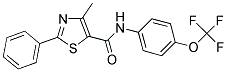 4-METHYL-2-PHENYL-N-[4-(TRIFLUOROMETHOXY)PHENYL]-1,3-THIAZOLE-5-CARBOXAMIDE Struktur