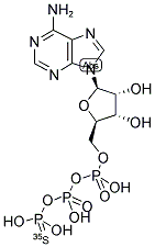 ADENOSINE 5'-(GAMMA-THIO)TRIPHOSPHATE, [35S]- Struktur