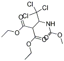 DIETHYL 2-(2,2,2-TRICHLORO-1-[(METHOXYCARBONYL)AMINO]ETHYL)MALONATE Struktur