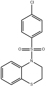 4-[(4-CHLOROPHENYL)SULFONYL]-3,4-DIHYDRO-2H-1,4-BENZOTHIAZINE Struktur