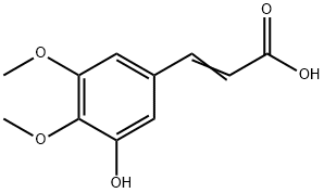 3-(3-HYDROXY-4,5-DIMETHOXY-PHENYL)-ACRYLIC ACID Struktur