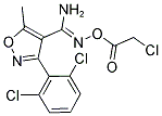 O4-(2-CHLOROACETYL)-3-(2,6-DICHLOROPHENYL)-5-METHYLISOXAZOLE-4-CARBOHYDROXIMAMIDE Struktur