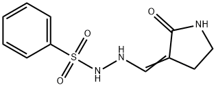 N'-[(2-OXO-3-PYRROLIDINYLIDENE)METHYL]BENZENESULFONOHYDRAZIDE Struktur