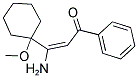 3-AMINO-3-(1-METHOXY-CYCLOHEXYL)-1-PHENYL-PROPENONE Struktur