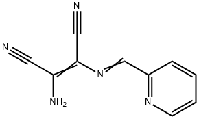 2-AMINO-1-(1-AZA-2-(2-PYRIDYL)VINYL)ETHENE-1,2-DICARBONITRILE Struktur