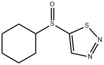 5-(CYCLOHEXYLSULFINYL)-1,2,3-THIADIAZOLE Struktur