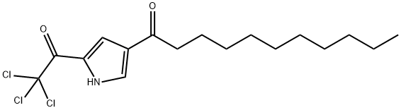 1-[5-(2,2,2-TRICHLOROACETYL)-1H-PYRROL-3-YL]-1-UNDECANONE Struktur