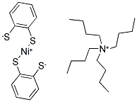 TETRABUTYLAMMONIUM BIS(4-METHYL-1,2-BENZENEDITHIOLATO)NICKELATE Struktur