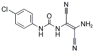 N-(2-AMINO-1,2-DINITRILOVINYL)((4-CHLOROPHENYL)AMINO)FORMAMIDE Struktur