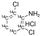 2,6-DICHLOROANILINE [14C(U)], HYDROCHLORIDE Struktur