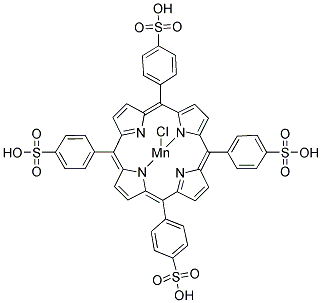 5,10,15,20-TETRAKIS(4-SULFONATOPHENYL)-21H,23H-PORPHINE MANGANESE(III) CHLORIDE Struktur