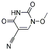 1-METHOXY-2,4-DIOXO-1,2,3,4-TETRAHYDRO-5-PYRIMIDINECARBONITRILE Struktur