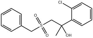 1-(BENZYLSULFONYL)-2-(2-CHLOROPHENYL)-2-PROPANOL Struktur