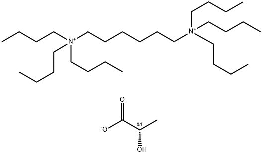 N,N'-HEXAMETHYLENEBIS(TRIBUTYLAMMONIUM L-LACTATE) DIHYDRATE Struktur