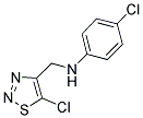 4-CHLORO-N-[(5-CHLORO-1,2,3-THIADIAZOL-4-YL)METHYL]ANILINE Struktur