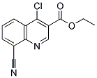 ETHYL 4-CHLORO-8-CYANO-3-QUINOLINECARBOXYLATE Struktur