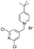 4-(TERT-BUTYL)-1-[(2,6-DICHLORO-4-PYRIDYL)METHYL]PYRIDINIUM BROMIDE Struktur