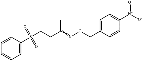 4-(PHENYLSULFONYL)-2-BUTANONE O-(4-NITROBENZYL)OXIME Struktur