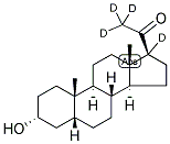 5BETA-PREGNAN-3ALPHA-OL-20-ONE (17,21,21,21-D4) Struktur