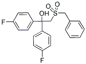 2-(BENZYLSULFONYL)-1,1-BIS(4-FLUOROPHENYL)-1-ETHANOL Struktur