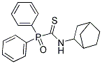 N-BICYCLO[2.2.1]HEPT-2-YLOXO(DIPHENYL)PHOSPHORANECARBOTHIOAMIDE Struktur